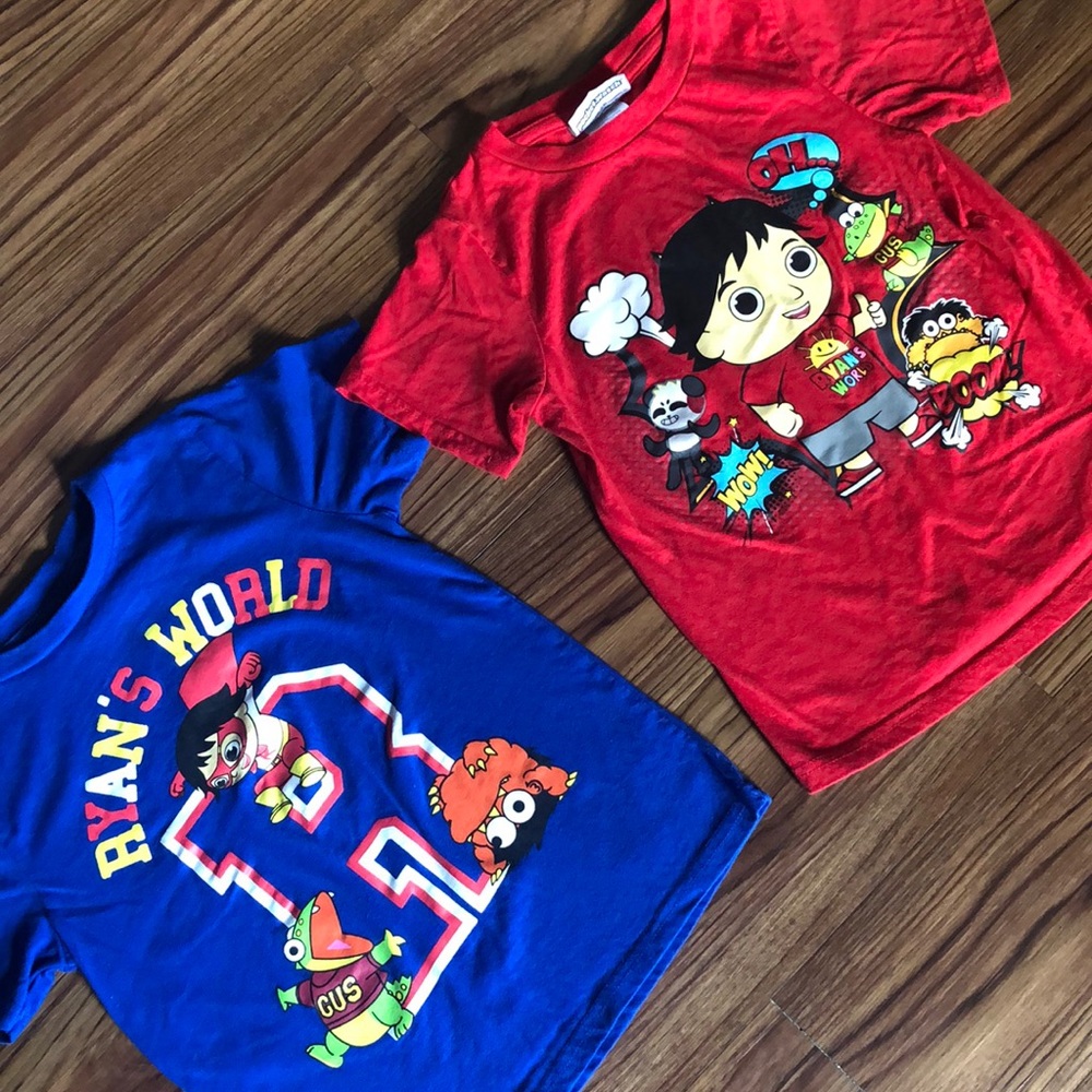 Ryan’s world t-shirt bundle size 6